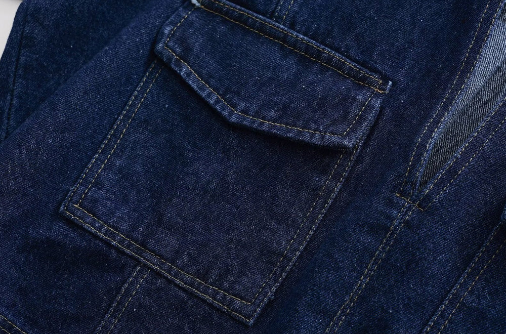 Denim Chic Set – Jeansjacke & Wide-Leg Hose