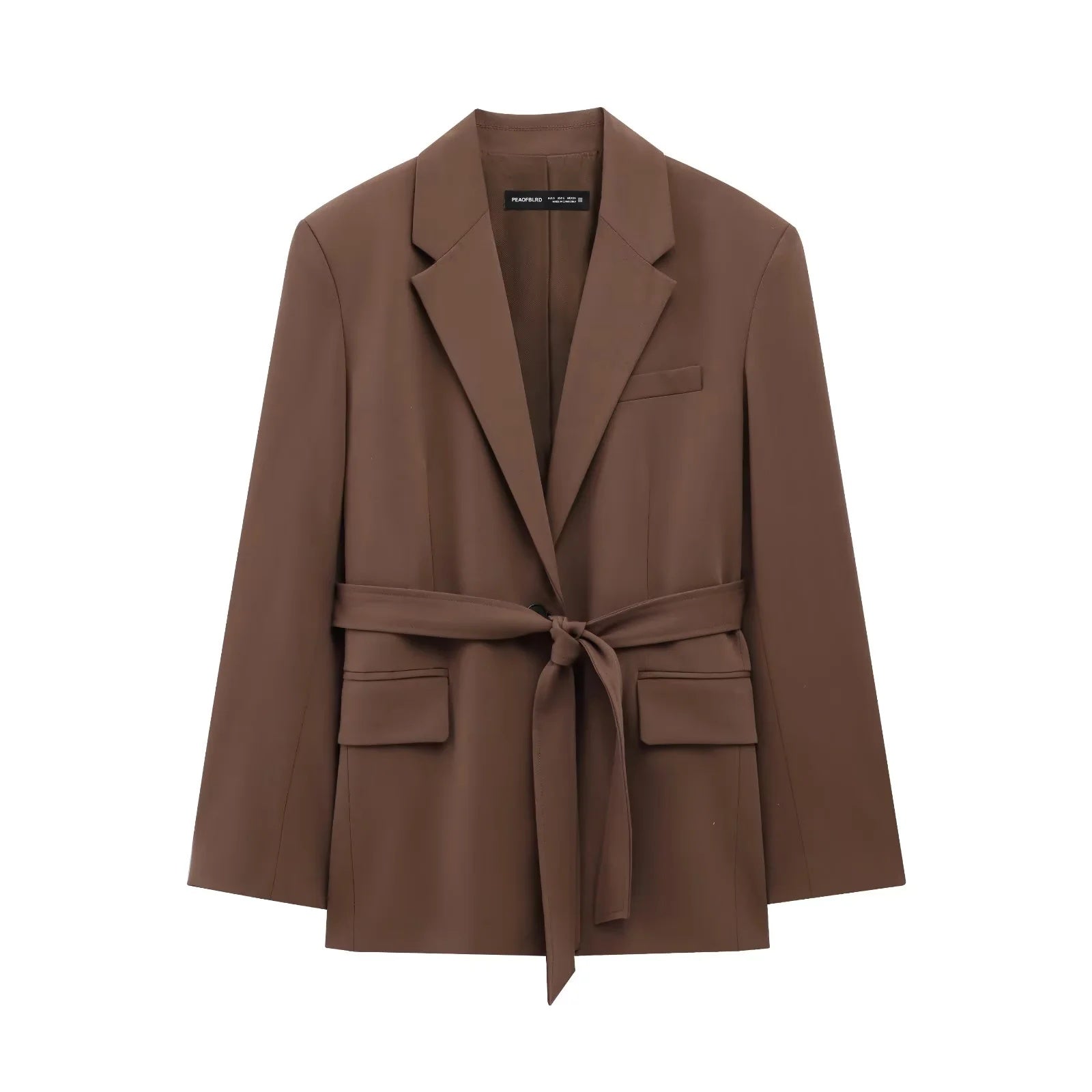 Elegant Brown Suit Set – Blazer & Hose