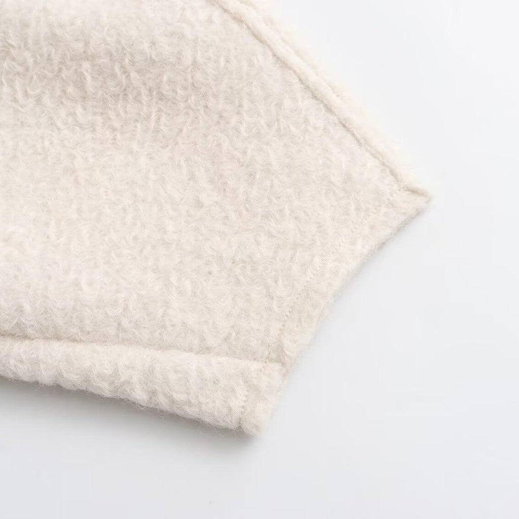 Lockeres Sweatshirt mit Stehkragen