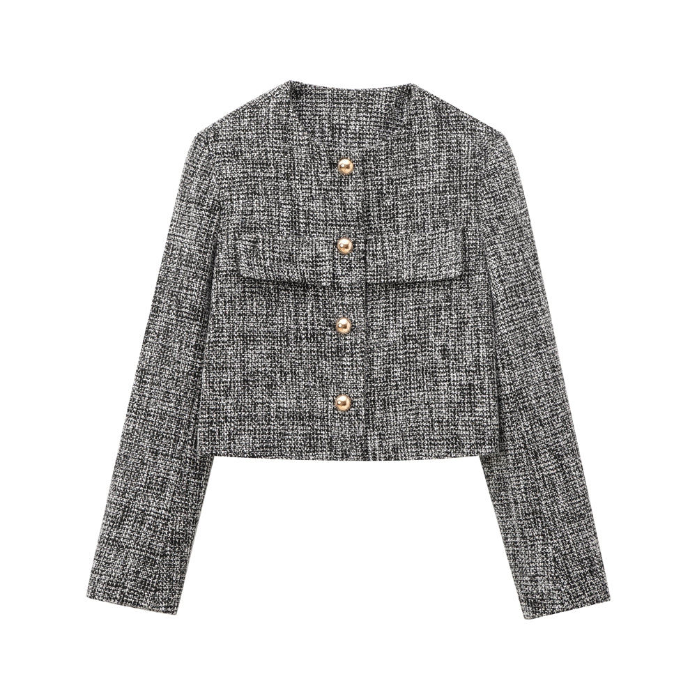 Tweed Chic Zweiteiler-Set – Blazer & Minirock