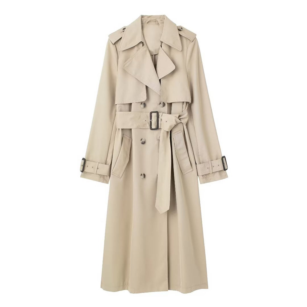 Klassischer Trenchcoat mit Gürtel – Elegant & Zeitlos