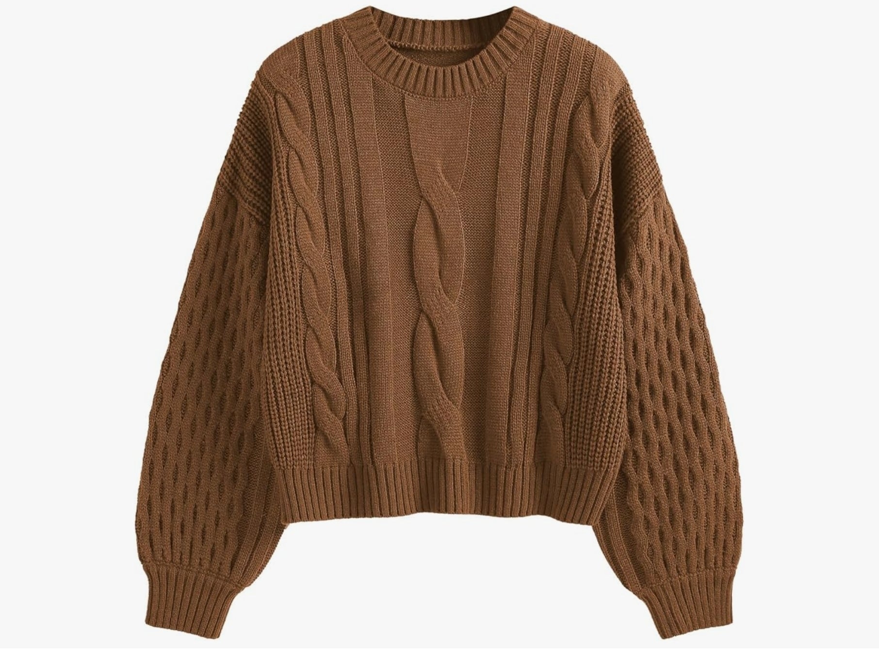 Zopfmuster-Strickpullover – Cozy Chic
